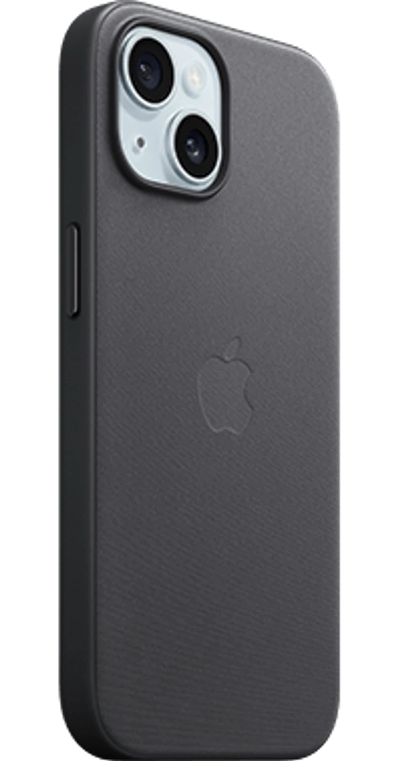 apple iphone 15 finewoven case with magsafe black