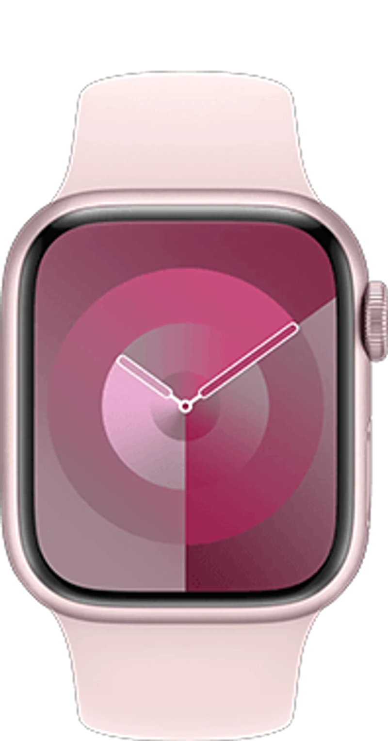 apple watch s9 gpscell 45mm rosa